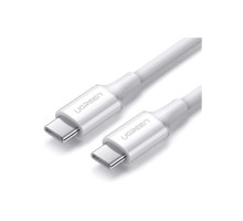 Дата кабель USB-C to USB-C 1.0m US300 20V/5A 100W White Ugreen (60551)