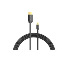 Кабель мультимедійний HDMI to Micro HDMI 1.5m V2.0 4K 60Hz 18Gbps HDR Dolby VENTION (AGIBG)