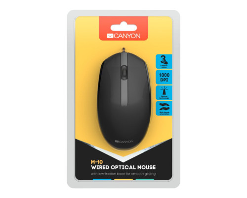 Мишка Canyon M-10 USB Black (CNE-CMS10B)