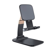 Підставка до планшета та телефона Knight Foldable Desk Mobile Phone Holder Stand (Plastic) Black Essager (EZJZM-QSSJ01)