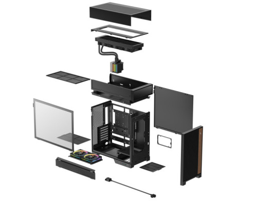 Корпус для ПК Deepcool CL6600 Black (R-CL6600-BKNNA0-G-1)