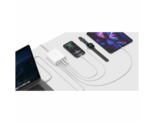 Зарядний пристрій Belkin Home Charger 108W GAN Dual USB-С/USB-A (WCH010VFWH) Зарядний пристрій Belkin Home Charger 108W GAN Dual USB-С/USB-A (WCH010VFWH)