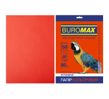 Папір Buromax А4, 80g, INTENSIVE red, 50sh (BM.2721350-05)