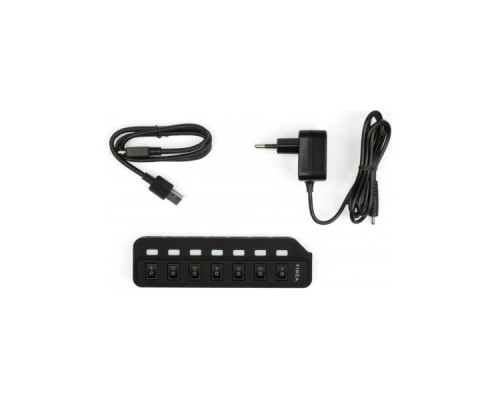 Концентратор Vinga USB3.0 to 7*USB3.0 1m cable with Switch and Power Adapter (VHA3A7B) Концентратор Vinga USB3.0 to 7*USB3.0 1m cable with Switch and Power Adapter (VHA3A7B)