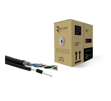 Кабель мережевий Ritar UTP 305м КНПт (4*2*0,50) [СCA] внешний, трос 7*0,4 (03499)