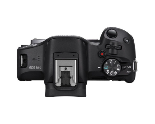 Цифровий фотоапарат Canon EOS R50 + RF-S 18-45 IS STM + RF 75-300 Black (5811C150BA)