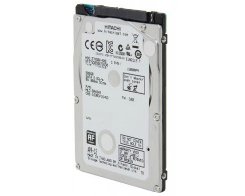 Жорсткий диск для ноутбука 2.5" 500GB WDC Hitachi HGST (0J38075 / HTS725050A7E630)