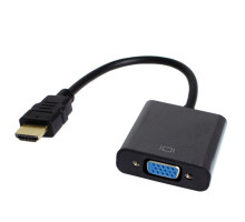 Перехідник HDMI M to VGA F V1.4 60Hz 0.15m black Patron (PN-HDMI-VGA)