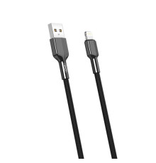 Дата кабель USB 2.0 AM to Lightning 1.0m 2.4A black XO (NB182-L-1-BK)