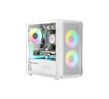 Корпус для ПК Logic concept PORTOS MESH+GLASS ARGB fans 3x120mm WHITE (AM-PORTOS-20-0000000-0002)