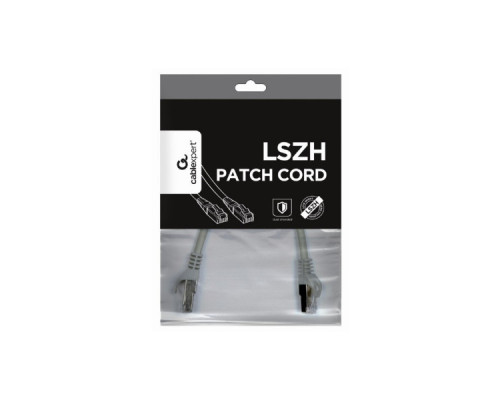 Патч-корд 3м S/FTP Cat 6A CU LSZH gray Cablexpert (PP6A-LSZHCU-3M)