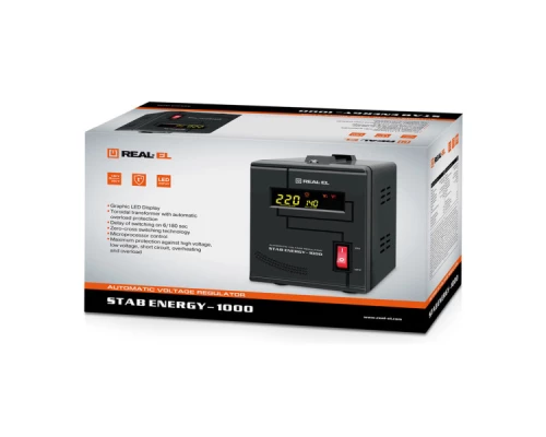Стабілізатор REAL-EL STAB ENERGY-1000 (EL122400012) Стабілізатор REAL-EL STAB ENERGY-1000 (EL122400012)