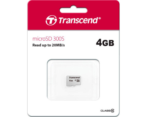 Карта пам'яті Transcend 4GB microSD class 10 (TS4GUSD300S) Карта пам'яті Transcend 4GB microSD class 10 (TS4GUSD300S)