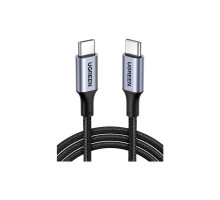 Дата кабель USB-C to USB-C 1.0m US316 100W 5A Alum. (Black) Ugreen (70427)