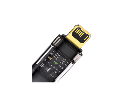 Дата кабель USB 2.0 AM to Lightning 1.0m 2.4A Explorer Series black Baseus (CATS000401)