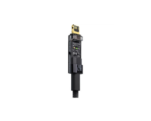 Дата кабель USB 2.0 AM to Lightning 1.0m 2.4A Explorer Series black Baseus (CATS000401)