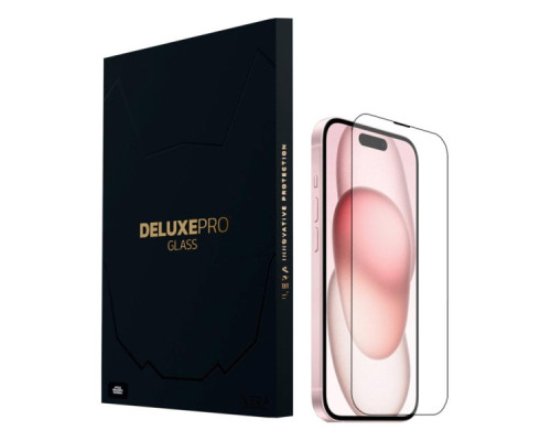 Скло захисне iLera DeLuxe Original Glass iPhone 15 (ILFCDL15)