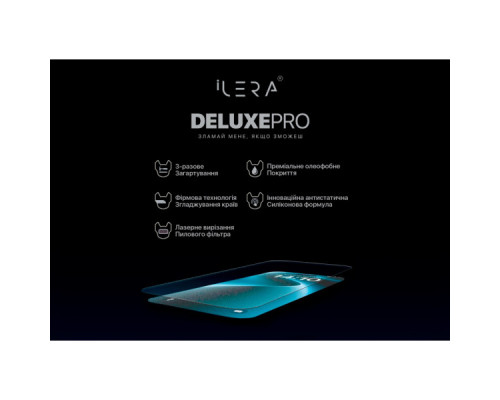 Скло захисне iLera DeLuxe Original Glass iPhone 15 (ILFCDL15)