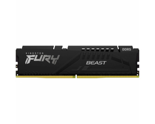 Модуль пам'яті для комп'ютера DDR5 16GB 6000 MHz Beast Black Kingston Fury (ex.HyperX) (KF560C40BB-16)