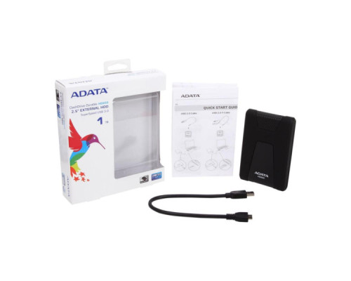 Зовнішній жорсткий диск 2.5" 1TB ADATA (AHD650-1TU31-CBK)