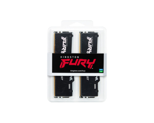 Модуль пам'яті для комп'ютера DDR5 64GB (2x32GB) 5600 MHz FURY Beast RGB Kingston Fury (ex.HyperX) (KF556C40BBAK2-64)