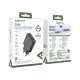 Зарядний пристрій Acefast 2xUSB 30W (USB-C+USB-A) Gan A69 ultra-thin Fast Charger Black (6974316282709)
