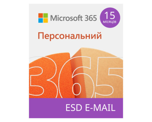 Офісний додаток Microsoft 365 Personal 32/64 AllLngSub PKLic 15 місяців Online Конверт (QQ2-01237-ESD)