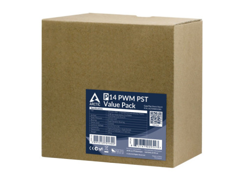 Кулер до корпусу Arctic P14 PWM PST, 5 шт (ACFAN00138A)