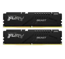 Модуль пам'яті для комп'ютера DDR5 64GB (2x32GB) 6400 MHz Beast Black Kingston Fury (ex.HyperX) (KF564C32BBK2-64)