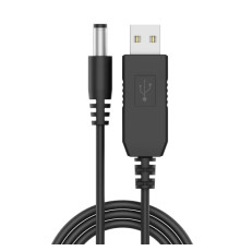 Кабель живлення USB to DC 5.5x2.1mm 9V Grand-X (RC-09B)