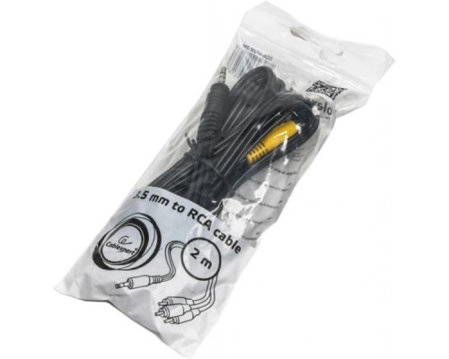 Кабель мультимедійний Jack 3.5mm male 4-pin to 3RCA 2.0m Cablexpert (CCA-4P2R-2M) Кабель мультимедійний Jack 3.5mm male 4-pin to 3RCA 2.0m Cablexpert (CCA-4P2R-2M)
