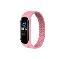 Ремінець до фітнес браслета BeCover Elastic Nylon Style для Xiaomi Mi Smart Band 5/6 (Size M) Pink (706152)