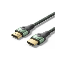 Кабель мультимедійний HDMI M to HDMI M 1.5m 8K ultra thin cotton braided green Vention (ALOGG)