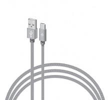 Дата кабель USB 2.0 AM to USB-C 2.0m CBGNYT2 grey Intaleo (1283126489143)