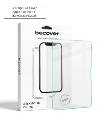 Скло захисне BeCover 3D Edge Full Cover Apple iPad Air 13" M2/M3 (2024/2025) (714775)