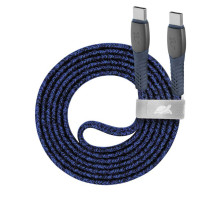 Дата кабель USB-C to USB-C 1.2m USB 2.0 3А 60W blue RivaCase (PS6105 BL12)
