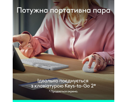 Мишка Logitech Mobi Fold Bluetooth Off-White (910-007631)