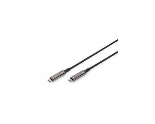 Дата кабель USB-C to USB-C 15.0m AOC 4K60Hz HDR Dolby Vision HDR10 3D 21.6Gbps Digitus (AK-330160-150-S)