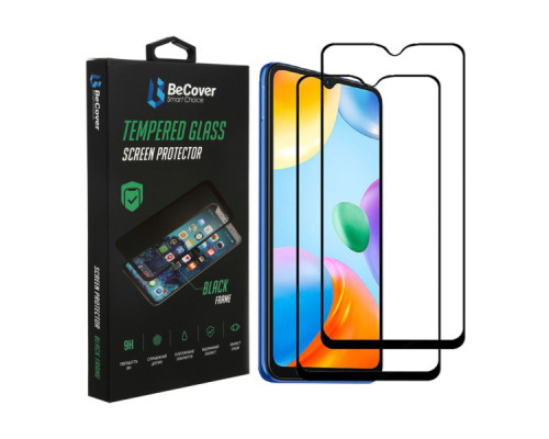 Скло захисне BeCover Xiaomi Redmi 10C/12С Black (707451) Скло захисне BeCover Xiaomi Redmi 10C/12С Black (707451)