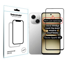 Скло захисне BeCover Tecno Spark 40C 4G (KM4k) Black (714371)