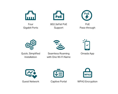 Точка доступу Wi-Fi TP-Link EAP655-WALL