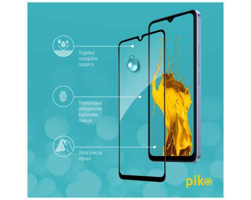Скло захисне Piko Full Glue Xiaomi Redmi A3 Black (1283126591228)