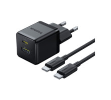 Зарядний пристрій Baseus 1xUSB-C 30W + 1xUSB + cable USB-C to USB-C 60W 1.0m (P1011160A113-01)