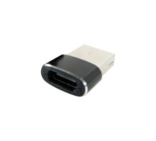 Перехідник Type-C (male) to USB (female) black Dengos (ADP-021)
