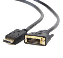 Кабель мультимедійний DisplayPort M to DVI M 1.8m 24+1pin Cablexpert (CC-DPM-DVIM-1.8М/CC-DPM-DVIM-6)