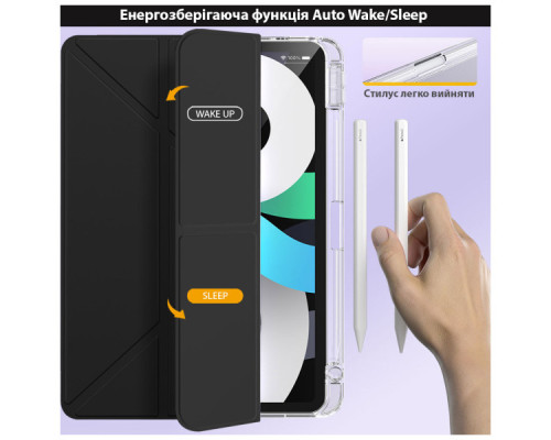 Чохол до планшета BeCover Ultra Slim Origami Transparent Apple iPad Air 13" M4 2026 Black (715287)