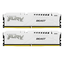 Модуль пам'яті для комп'ютера DDR5 64GB (2x32GB) 5600 MHz FURY Beast White Kingston Fury (ex.HyperX) (KF556C40BWK2-64)