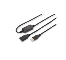 Дата кабель USB 2.0 AM/AF 15.0m Active Digitus (DA-73101)