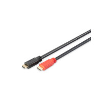 Кабель мультимедійний HDMI M to HDMI M 10.0m Full HD 60Hz AOC w/Amplifier black Digitus (AK-330105-100-S)