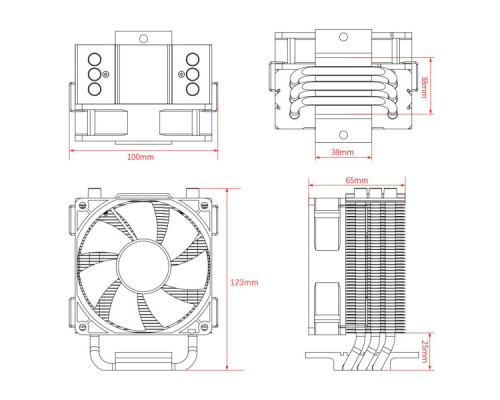 Кулер до процесора ID-Cooling SE-903-XT